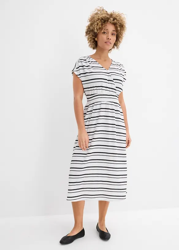 Jerseykleid aus luftigem Cr&ecirc;pe, bonprix