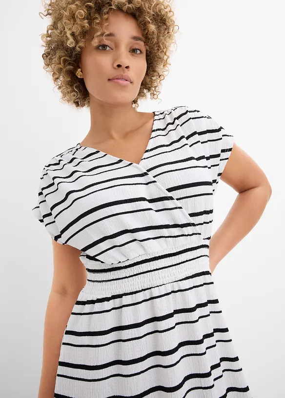 Jerseykleid aus luftigem Cr&ecirc;pe, bonprix