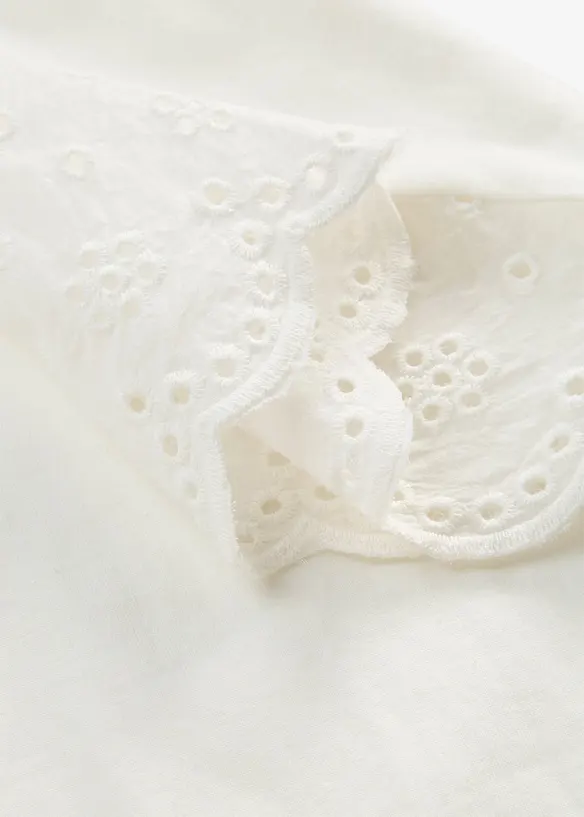 T-shirt avec broderie anglaise, bonprix