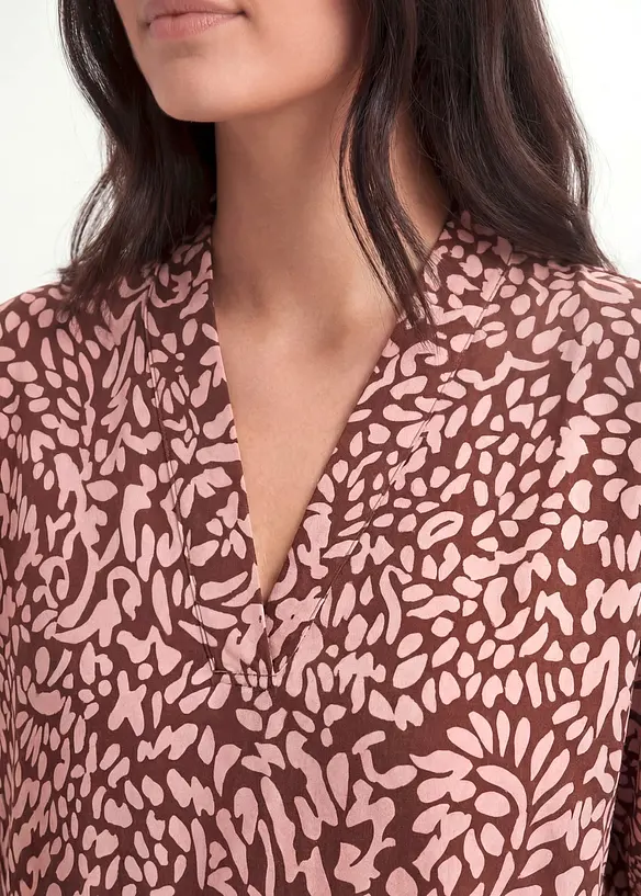 Tunikabluse aus flie&szlig;ender Viskose, bonprix