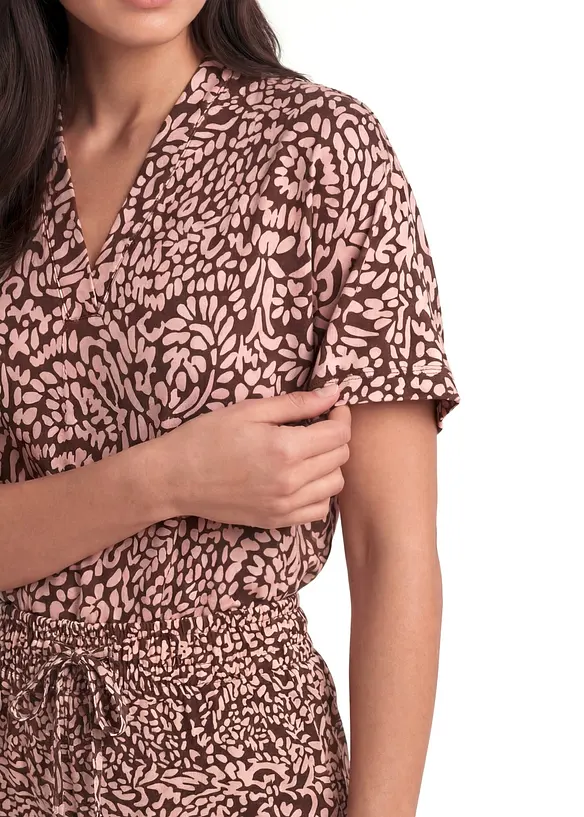 Tunikabluse aus flie&szlig;ender Viskose, bonprix