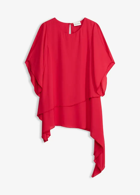 Blouse &agrave; pans, look superpos&eacute;, bonprix