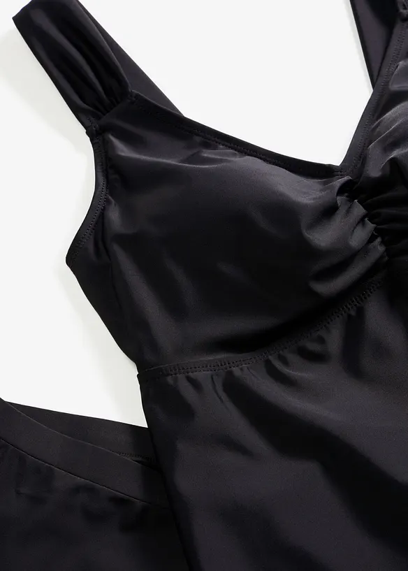 Long-Tankini mit Zick-Zack Saum (2-tlg.Set), bonprix