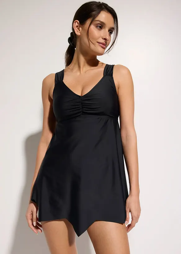 Long-Tankini mit Zick-Zack Saum (2-tlg.Set), bonprix