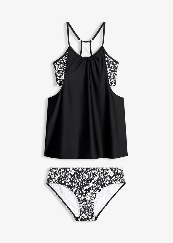 Tankini mit spezieller R&uuml;ckenl&ouml;sung (2-tlg.Set), bonprix