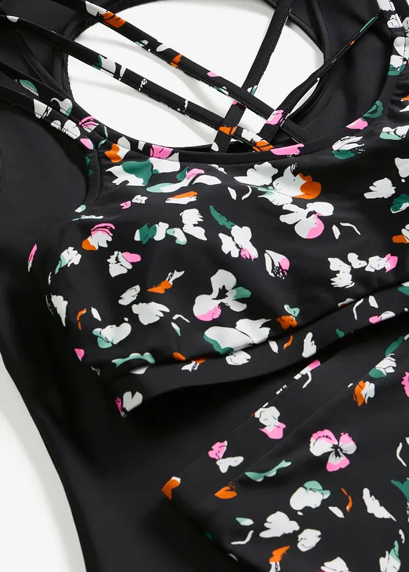 Tankini et haut brassi&egrave;re (ens. 3 pces), bonprix