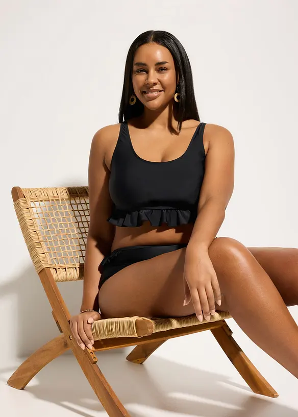 Bedeckendes Bustier-Bikinioberteil schnell trocknend, bonprix