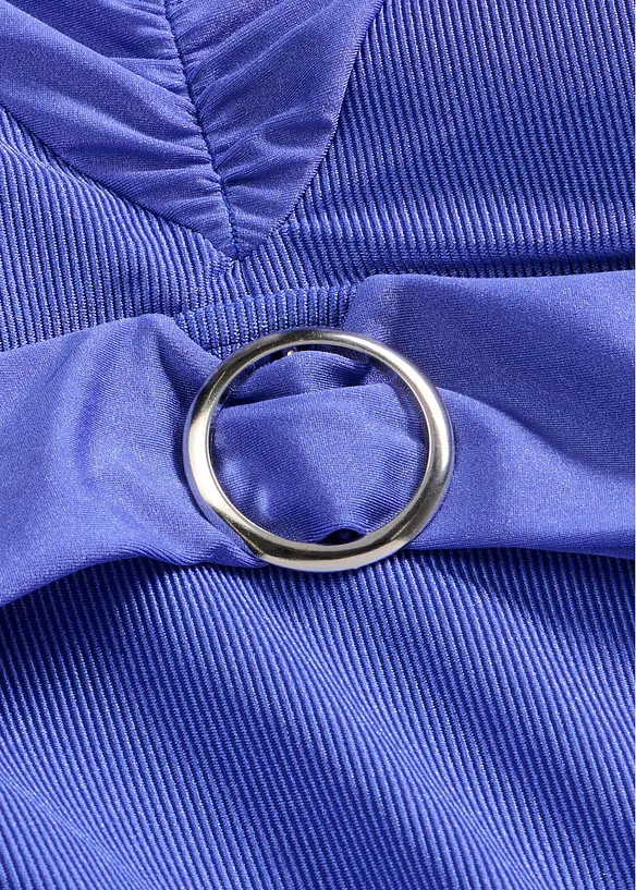 Maillot 1 pi&egrave;ce en mati&egrave;re c&ocirc;tel&eacute;e brillante, bonprix