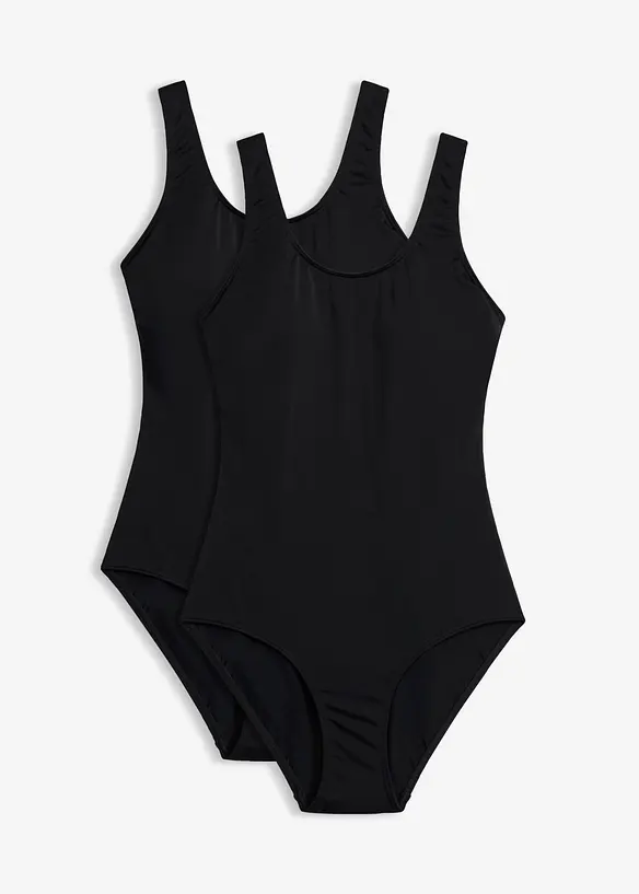Lot de 2 maillots 1 pi&egrave;ce, bonprix