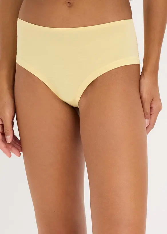 Panty aus weicher Baumwolle mit Spitzenband (4er Pack), bonprix