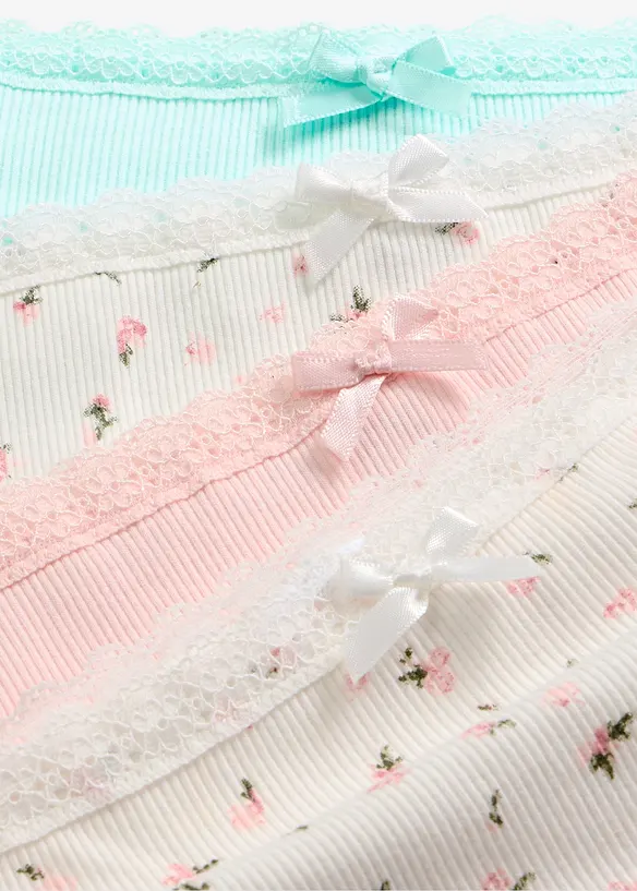 Maxi-Panty aus weicher Baumwollrippe​  (4er Pack)​, bonprix