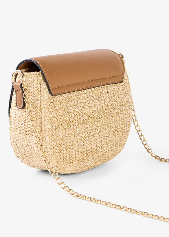 Sac &agrave; bandouli&egrave;re effet paille, bonprix