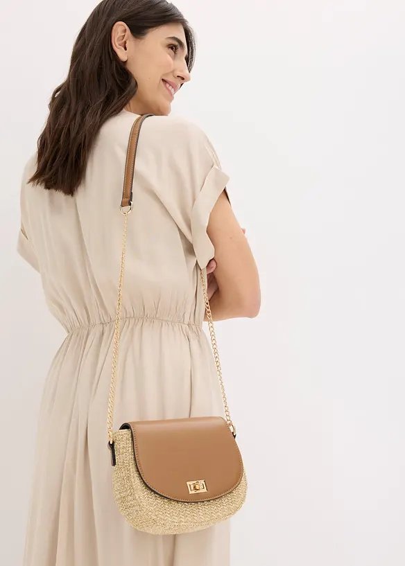 Sac &agrave; bandouli&egrave;re effet paille, bonprix