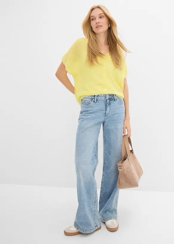 Oversize Kurzarm Cardigan, bonprix