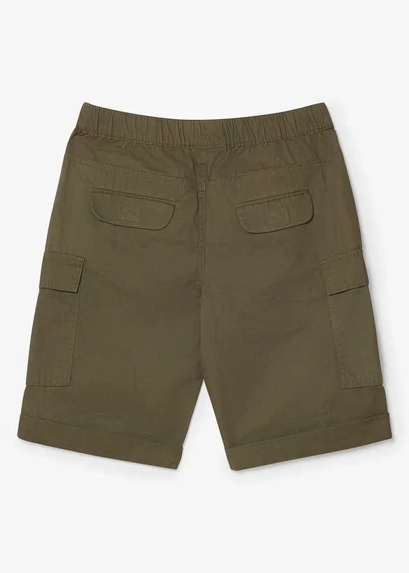 Schlupf-Cargo-Bermuda aus reiner Baumwolle, Regular Fit, bonprix