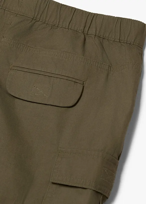 Schlupf-Cargo-Bermuda aus reiner Baumwolle, Regular Fit, bonprix