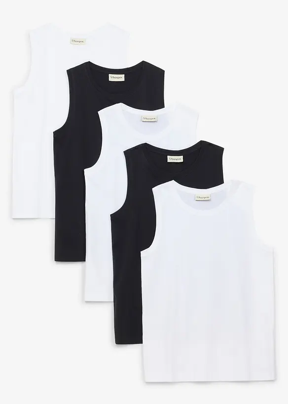 Lot de 5 d&eacute;bardeurs coton, bonprix