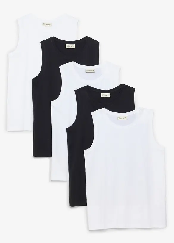 Lot de 5 d&eacute;bardeurs coton, bonprix