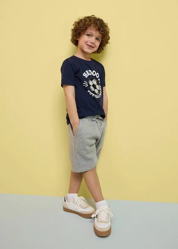 T-Shirt mit Wendepailletten aus reiner Bio-Baumwolle, bonprix