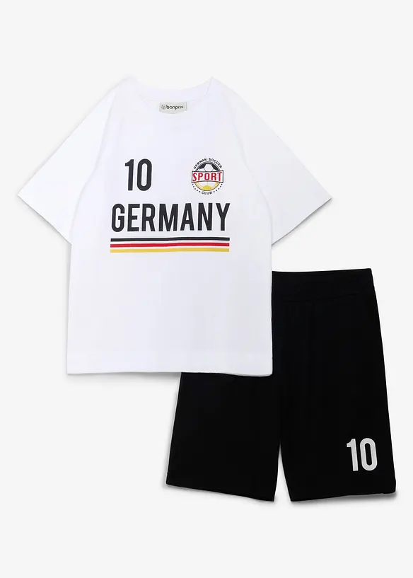 T-shirt et short en jersey 100% coton doux (ens. 2&nbsp;pces), bonprix