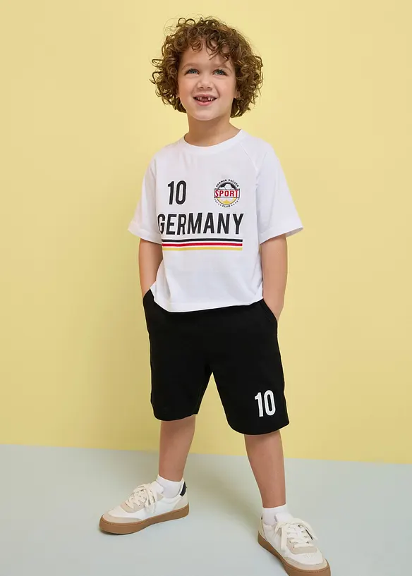 T-shirt et short en jersey 100% coton doux (ens. 2&nbsp;pces), bonprix