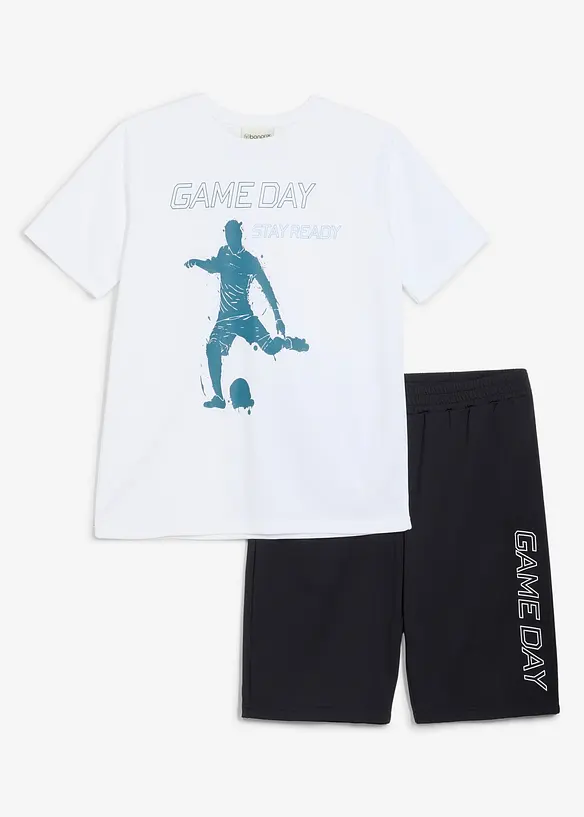 T-shirt et bermuda de sport (ens. 2 pces), s&eacute;chage rapide, bonprix