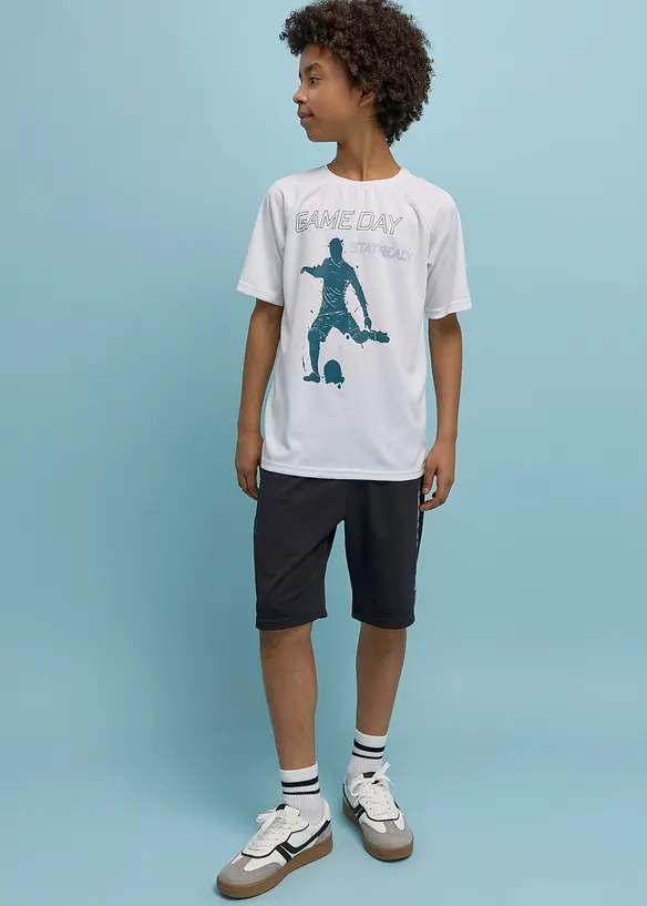 T-shirt et bermuda de sport (ens. 2 pces), s&eacute;chage rapide, bonprix