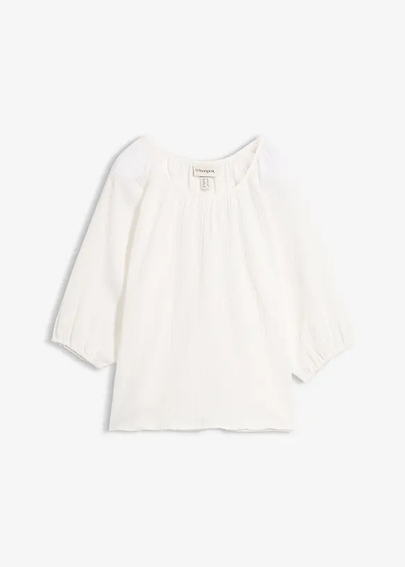Musselin-Tunika aus reiner Baumwolle, bonprix