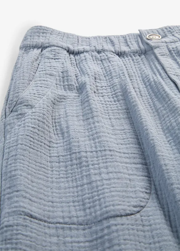 Pantalon large en gaze 100% coton, bonprix
