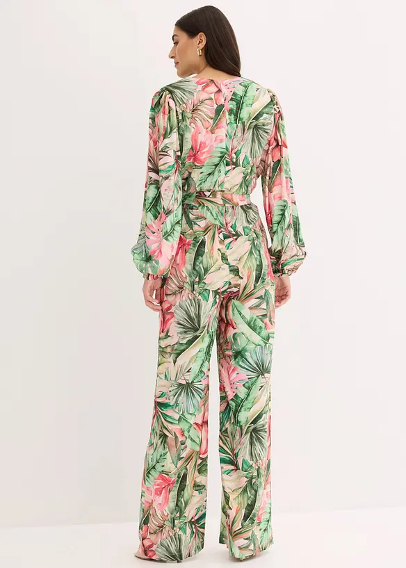Jumpsuit mit tiefem Ausschnitt, bonprix