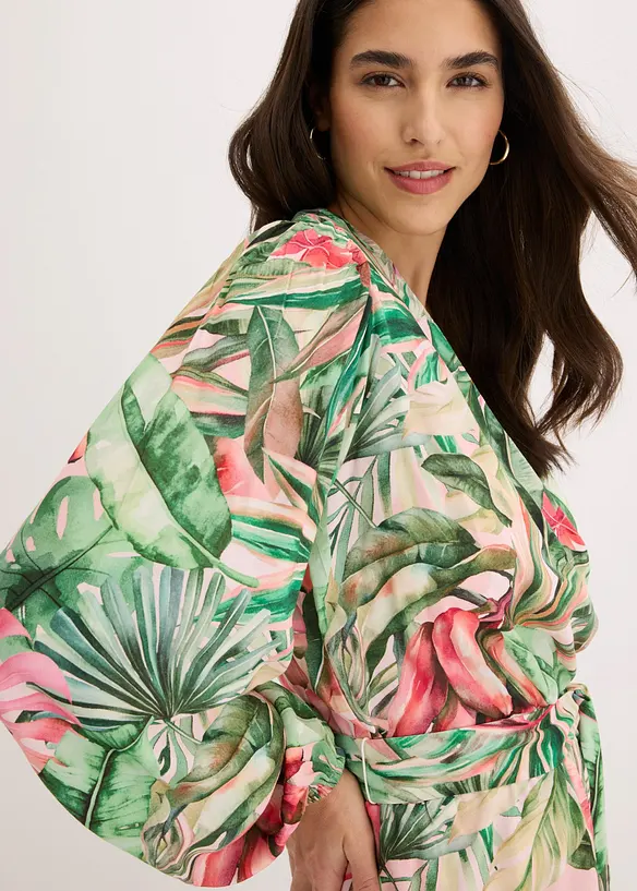 Jumpsuit mit tiefem Ausschnitt, bonprix