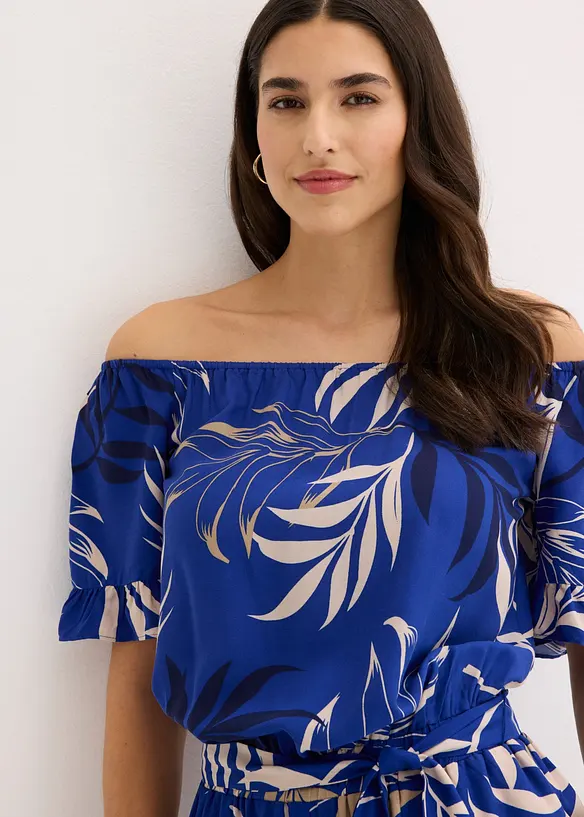 Jumpsuit mit Carmenausschnitt, bonprix