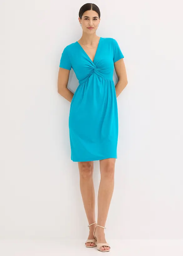 Robe en jersey &agrave; d&eacute;collet&eacute; plongeant, bonprix