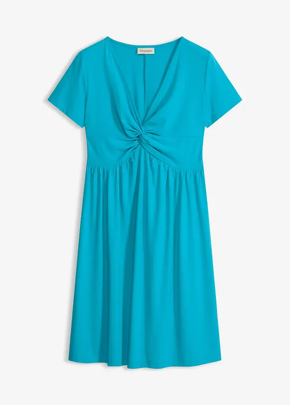 Robe en jersey &agrave; d&eacute;collet&eacute; plongeant, bonprix