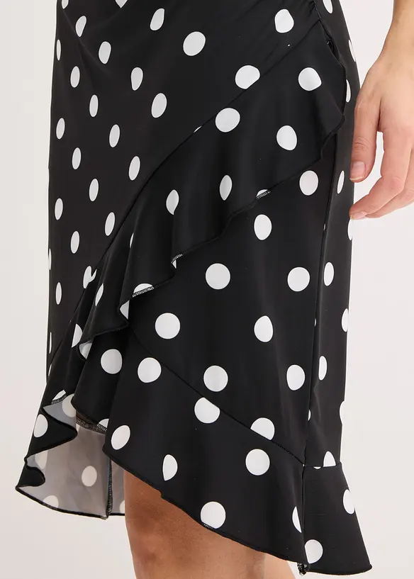 Jerseykleid mit tiefem Ausschnitt, bonprix