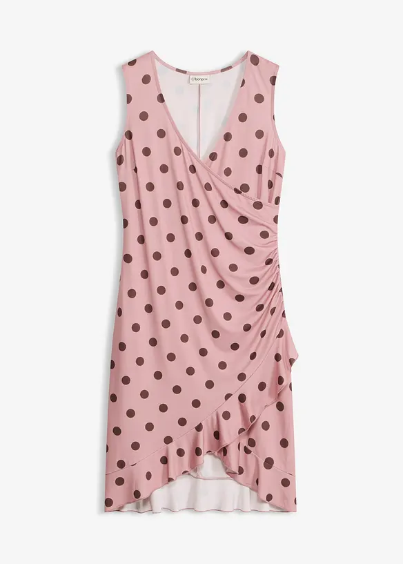 Jerseykleid mit tiefem Ausschnitt, bonprix