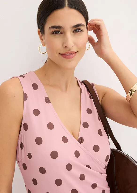 Jerseykleid mit tiefem Ausschnitt, bonprix