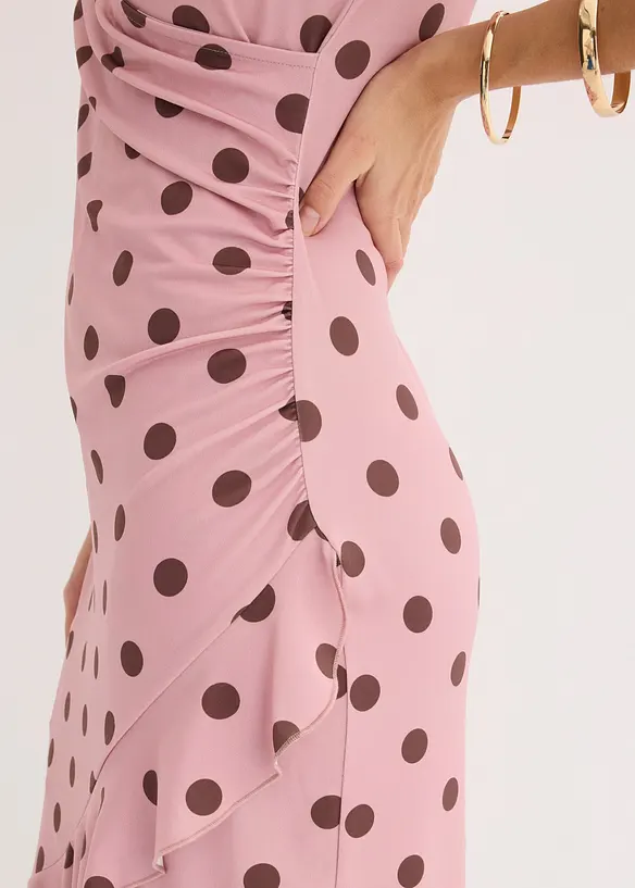 Jerseykleid mit tiefem Ausschnitt, bonprix