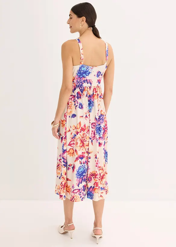 Maxikleid mit tiefem Ausschnitt, bonprix