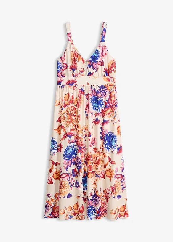 Maxikleid mit tiefem Ausschnitt, bonprix