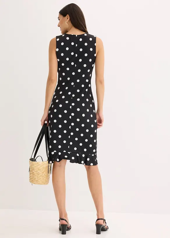 Jerseykleid mit tiefem Ausschnitt, bonprix
