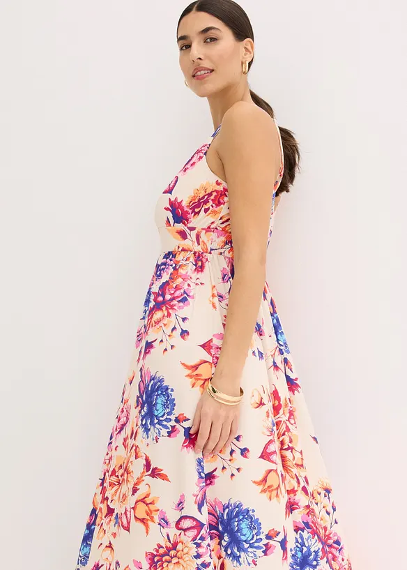 Maxikleid mit tiefem Ausschnitt, bonprix