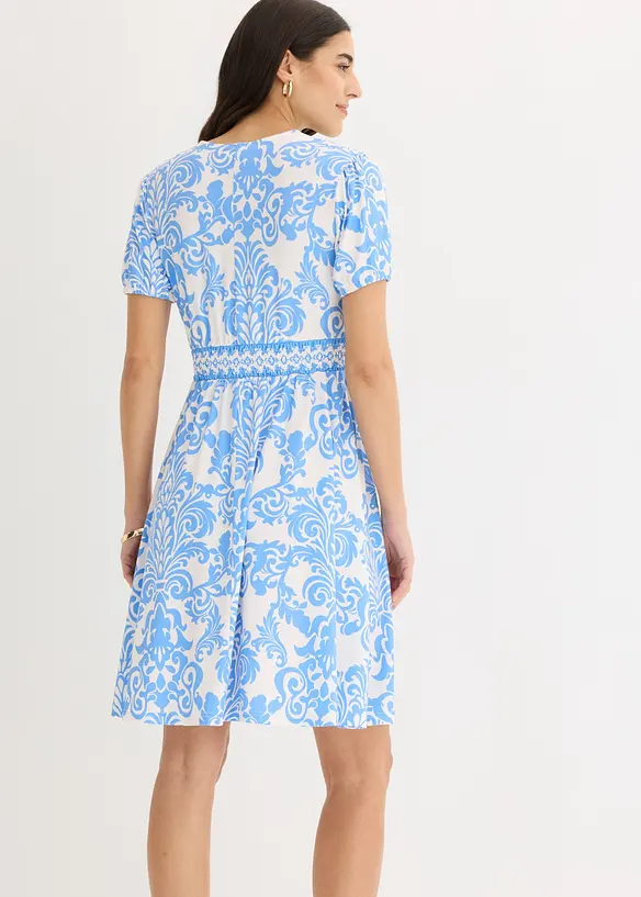 Jerseykleid mit tiefem Ausschnitt, bonprix