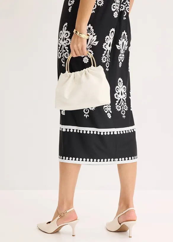 Jerseykleid mit tiefem Ausschnitt, bonprix