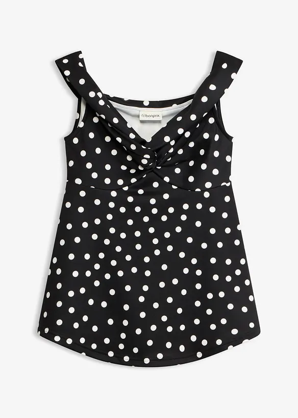 Cold-Shoulder-Shirt mit tiefem Ausschnitt, bonprix