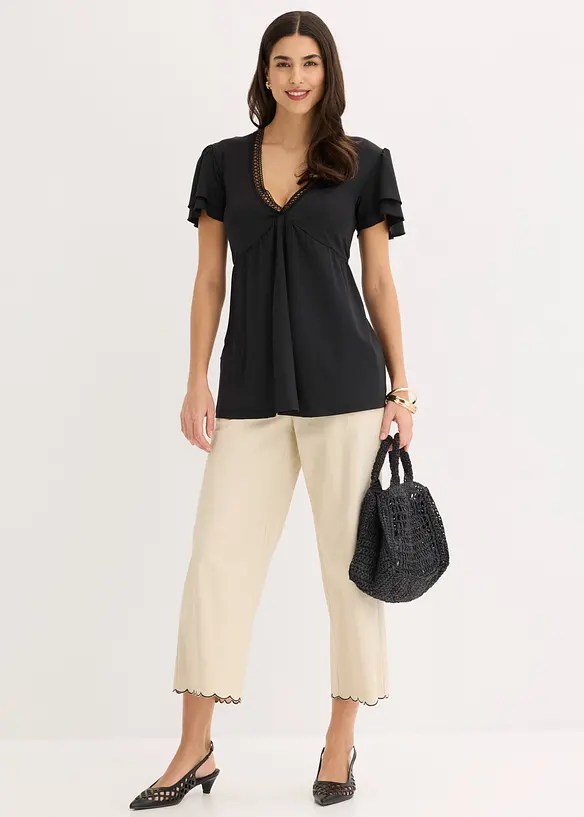 Shirt mit Spitze, bonprix