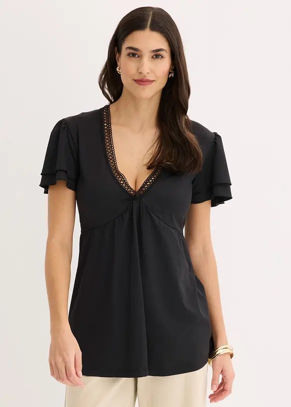 Shirt mit Spitze, bonprix