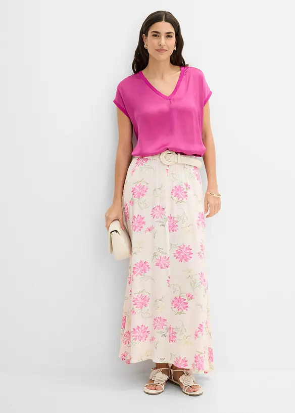 Jupe longue 100% viscose, bonprix