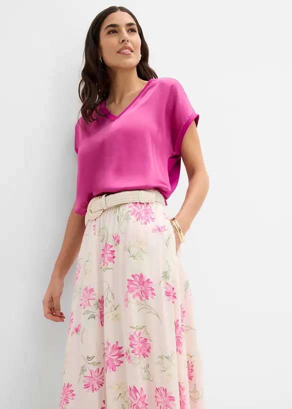 Jupe longue 100% viscose, bonprix