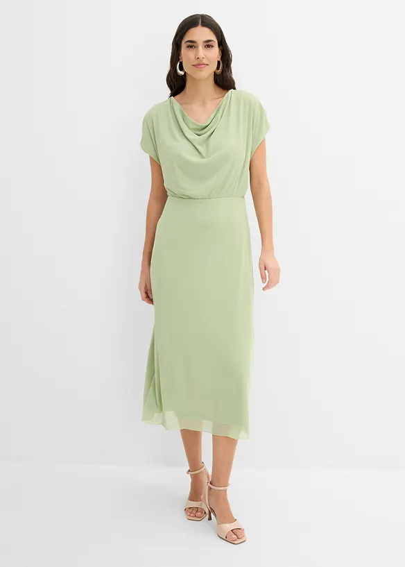 Jerseykleid aus softem Mesh, bonprix